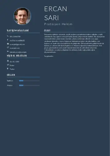 Pratisyen Hekim Cv Örnekleri cv indir